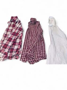 The Children's Place Boys Long Sleeve Button-Down Shirts Assorted Lot of 3